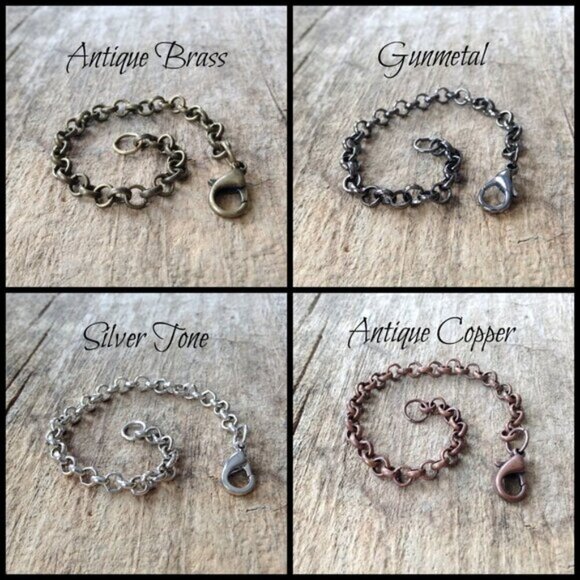 4 INCHES Rhodium Plated Chain Extender, Necklace Chain Extension - 5mm thick - Picture 2 of 3